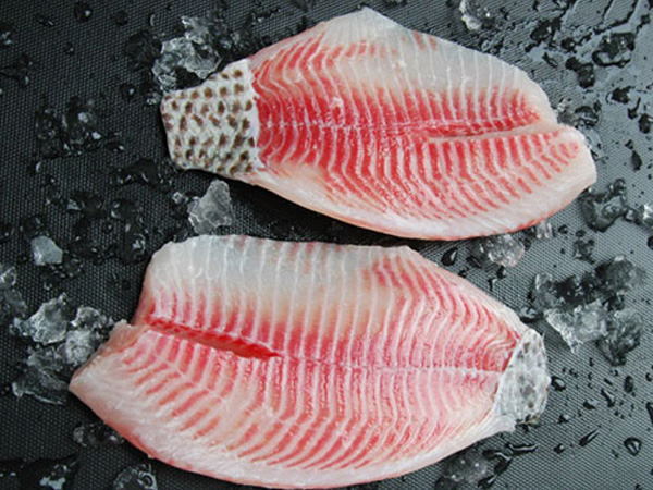 Tilapia Fillet,Patch Skin on Tail